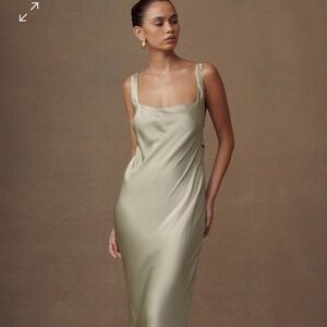 MESHKI Ensley Satin Maxi Dress